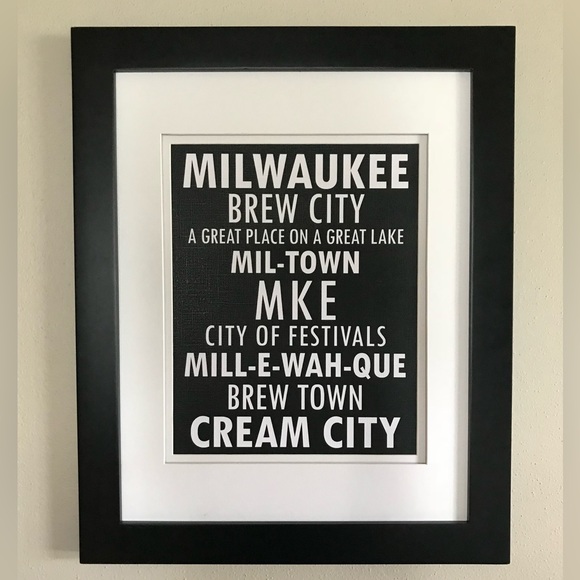 Other - Milwaukee Nicknames 8x10 Unframed print